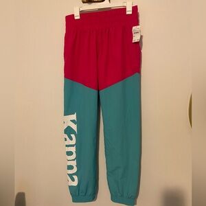 Authentic '90s bordos pants in pink/green size M